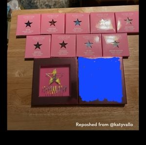 Jeffree Star: Z palette and single eyeshadow bundle all new.